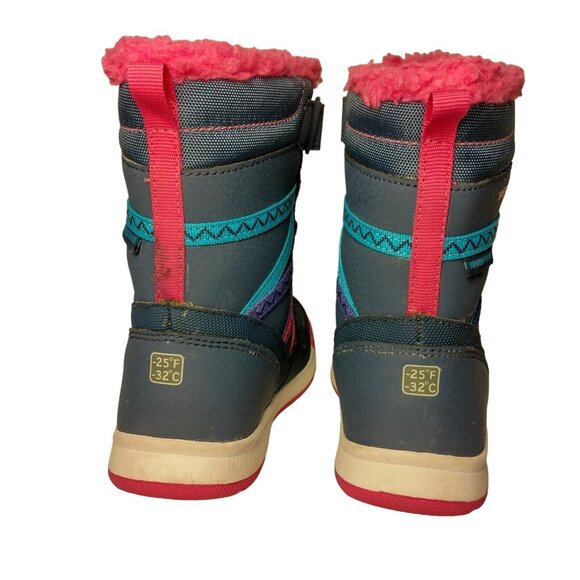 Merrell Snow Crush Boots Youth Girl Size 10M Blue Pink 220 Gram Insulatuin READ - Picture 15 of 16